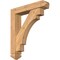 Ekena Millwork Merced Arts and Crafts Smooth Bracket w/ Offset Brace, Western Red Cedar, 5 1/2"W x 26"D x 30"H BKT0604X26X30MRC03SWR - alternate 1
